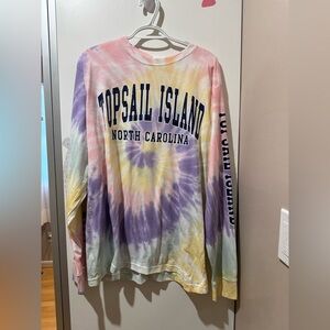 Tie-Dye Topsail Island Long Sleeve Shirt